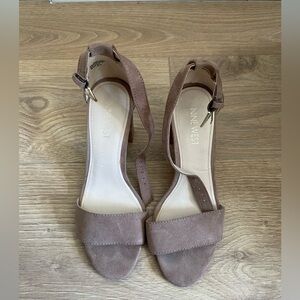 Nine West block heels nude/tan